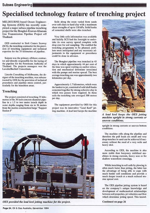 November 1995 Media Release